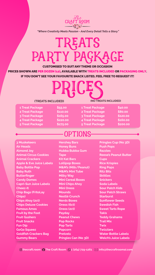Treats Party Packages - Filled